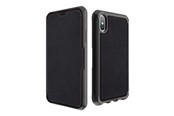 Mobil - Covers & Cases - ITSKINS HYBRID FOLIO cover for iPhone XS Max®. Black and red with recycled leather - APXP-HYBRF-BRRL