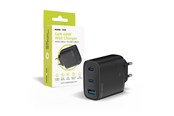 Mobil - Adaptere & Opladere - Mobile Origin GaN 40W Wall Charger MO13 - black - 1 USB-A + 2 USB-C - FRL-GAN40W-MO13-BLK