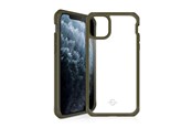 Mobil - Covers & Cases - ITSKINS HYBRID SOLID cover for iPhone 11 Pro Max / XS Max®. Olive green and transparent - APXM-HYBSO-KATR