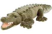 Plys - Wild Republic Plush Toy Jumbo Cuddlekins 76 cm Crocodile - 80742