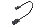USB kabel - Wozinsky WOTGY1S USB-C 3.0 (male) - USB-A 3.0 (female) OTG Adapter - Black - 5907769376764