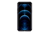 Mobil - Covers & Cases - ITSKINS HYBRID CLEAR cover for iPhone 12 Pro Max®. Black and transparent - AP4P-HBMKC-BKTR