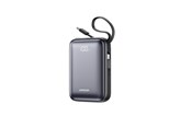 Powerbank - Joyroom JR-PBF29 20000mAh 22.5W Powerbank with Double Cable - Black Powerbank - Sort - 20000 mAh - JR-PBF29-black