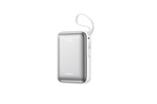 Powerbank - Joyroom JR-PBF29 20000mAh 22.5W Powerbank with Double Cable - White Powerbank - Hvid - 20000 mAh - JR-PBF29-white