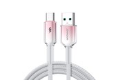 USB kabel - Joyroom S-A42 Crystal-Clear Series 3A USB-A - USB-C cable 1.2m - white - S-A42_AC_W