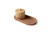 Boligindretning - Simiu ROYAL TRAY - Beige/Mokka - 21cm - 5714255011692