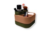 Boligindretning - Simiu STACKSEY CUBE - Makeup Stander - Oliven/Beige - 13 x 16cm - 5714255011999