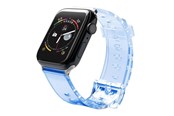 Smartwatch - Tilbehør - Hurtel Silicone Strap Bracelet Bracelet Strap Light for Apple Watch 42 / 44 mm - Blue - 5907769332739