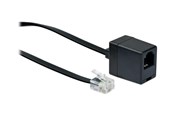 Netværkskabel - Schwaiger phone extension cable - 10 m - black - Sort - 10m - TVL6332 533