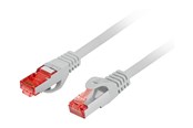 Netværkskabel - Lanberg patch cable - 50 cm - grey - Grå - 0.5m - PCF6-10CU-0050-S