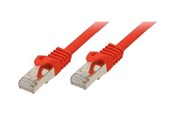 Netværkskabel - SCONN Shiverpeaks BASIC-S patch cable - 1 m - red - Rød - 1m - BS75511-R