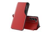 Mobil - Covers & Cases - Hurtel Eco Leather View Case for Samsung Galaxy S23+ with a Flip Stand Red - 9145576269978