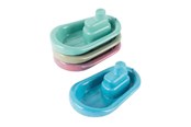 Legetøj - Dantoy Blue Marine Toys Boat Set – 4 pcs - 4960