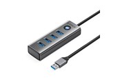 USB hub - ORICO PDD4U-U3 Hub 4x USB-A 3.0 - Gray USB hub - USB 3.0 - 4 ports - Grå - PDD4U-U3-015-GY-EP