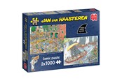 Puslespil - Jumbo Jan van Haasteren Jigsaw Puzzle - The Cheese Market & Skutsjesilen - 2x1000 pcs. 2D Puslespil - 1110100646