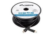 Skærmkabel - Lanberg HDMI cable with Ethernet - 30 m - CA-HDMI-30FB-0300-BK