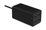 Mobil - Adaptere & Opladere - Gembird power adapter - 2 x 9 pin USB Type A 2 x USB-C - 65 Watt - TA-UC-2A2C-PD65-01-BK