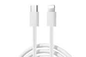 USB kabel - Joyroom S-A45 Ben Series 30W Cable (USB-C - Lightning) Braided 1m - White - S-A45_CL_W