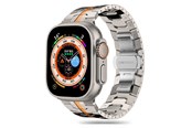 Smartwatch - Tilbehør - Tech-Protect Line Bracelet for Apple Watch 4 / 5 / 6 / 7 / 8 / 9 / SE / Ultra 1 / 2 (42 / 44 / 45 / 49 mm) - Titanium Orange - 5906203697311