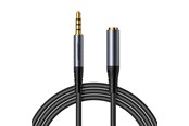 Audio kabel - Joyroom stereo audio cable AUX 3.5 mm mini jack (male) - mini jack (female) 1.2 m black (SY-A09) - SY-A09 Black