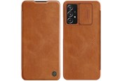 Mobil - Covers & Cases - Nillkin  Qin Leather Holster Case Samsung Galaxy A73 Brown - 6902048237681