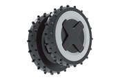 Robotplæneklipper - Roborock Rough Terrain Wheels for RockNeo Q-Series - Dark Grey - 100003342