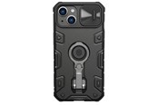 Mobil - Covers & Cases - Nillkin CamShield Armor Pro Magnetic Case iPhone 14 Plus MagSafe Armored Cover Stand Ring Black - 6902048248830