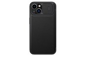 Mobil - Covers & Cases - Nillkin  Qin Leather Pro Case iPhone 14 Plus Case Camera Cover Holster Cover Case With Flip Black - 6902048249097