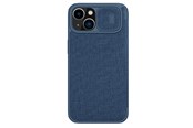 Mobil - Covers & Cases - Nillkin Qin Cloth Pro Case Case for iPhone 14 Plus Camera Cover Holster Cover Case with Flip Blue - 6902048249172