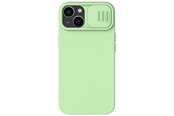 Mobil - Covers & Cases - Nillkin CamShield Silky Silicone Case iPhone 14 Plus Case with Camera Cover Green - 6902048249318
