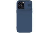 Mobil - Covers & Cases - Nillkin CamShield Silky Silicone Case iPhone 14 Pro Max Silicone Case with Camera Cover Blue - 6902048249349
