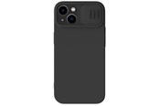 Mobil - Covers & Cases - Nillkin CamShield Magnetic Silicone Case iPhone 14 Plus Magnetic MagSafe Case with Camera Cover Black - 6902048249455