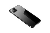 Mobil - Covers & Cases - Hurtel Clear Color Case TPU Gel Cover with a Metallic Frame for Samsung Galaxy A13 5G Black - 5907769348174