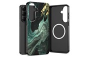 Mobil - Covers & Cases - Tech-Protect Lamano MagSafe Case for Samsung Galaxy S26 - Black & Green - 5906302390632