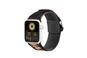 Smartwatch - Tilbehør - Dux Ducis Strap (Outdoor Version) Apple Watch Ultra Strap SE 9 8 7 6 5 4 3 2 1 (49 45 44 42 mm) Nylon Band Bracelet Black/Orange - 6934913035337