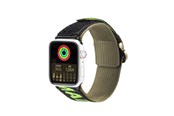 Smartwatch - Tilbehør - Dux Ducis Strap (Outdoor Version) Apple Watch Ultra Strap SE 9 8 7 6 5 4 3 2 1 (49 45 44 42 mm) Nylon Band Bracelet Black/Green - 6934913035368