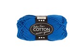 Kreativt Legetøj - Creativ Company Cotton yarn Size 8/8 L: 80-85 M Cobalt Blue - 50gr. - 461270