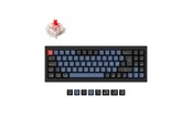 Tastatur - Keychron Q7 QMK Wired - Gateron G Pro Red - Gaming Tastatur - Uden Numpad - Nordisk - Sort - Q7-M1-BO