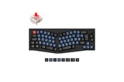 Tastatur - Keychron Q8 QMK Wired 65% Alice Layout - Gateron G Pro Red - Ergonomisk tastatur - Nordisk - Sort - Q8-M1-BO