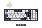 Tastatur - Keychron Q5 MAX 96% Knob Wireless Tri-Mode QMK/VIA - Gateron Jupiter Banana - Tastatur - Nordisk - Hvid - Q5M-M4-BO