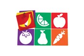 Kreativt Legetøj - Colorations - Reusable Fruit Stencils - 12 pcs. - VEGFRUIT