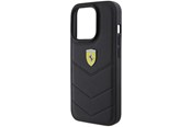 Mobil - Covers & Cases - Ferrari Quilted Metal Logo iPhone 15 Pro Case - Black - 3666339171056