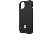 Mobil - Covers & Cases - Ferrari Silicone Metal Logo Case for iPhone 14 - Black - 3666339063207