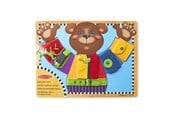 Trælegetøj - Melissa & Doug Wooden Basic Skills Puzzle Board - 6074868