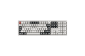 Tastatur - Keychron Q6 Ultra 100% 8K Wireless Tri-Mode - POM Brown - Gaming Tastatur - Nordisk - Hvid - Q6U-P3-BO