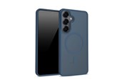 Mobil - Covers & Cases - CRONG Hybrid Matte Magnetic - MagSafe Case for Samsung Galaxy S25 (Navy Blue) - CRGHMMSGS25NBL