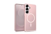 Mobil - Covers & Cases - CRONG Hybrid Matte Magnetic - MagSafe Case for Samsung Galaxy S25 (Pink) - CRGHMMSGS25PNK