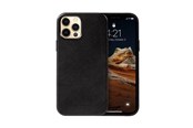 Mobil - Covers & Cases - CRONG Essential Cover - iPhone 12 Pro Max Faux Leather Case (Black) - CRG-ESS-IP1267-BLK
