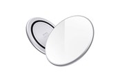 Mobil - Adaptere & Opladere - CRONG PowerSpot Fast Wireless Charger – Aluminum 15W USB-C Qi Wireless Charger with Tempered Glass Coating (Silver White) - CRG-PS15W-WHI