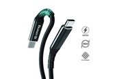 USB kabel - CRONG Armor Link - 100W PD 5A USB-C to USB-C Cable 200cm (Black) - CRG-AL200USCC-BLK